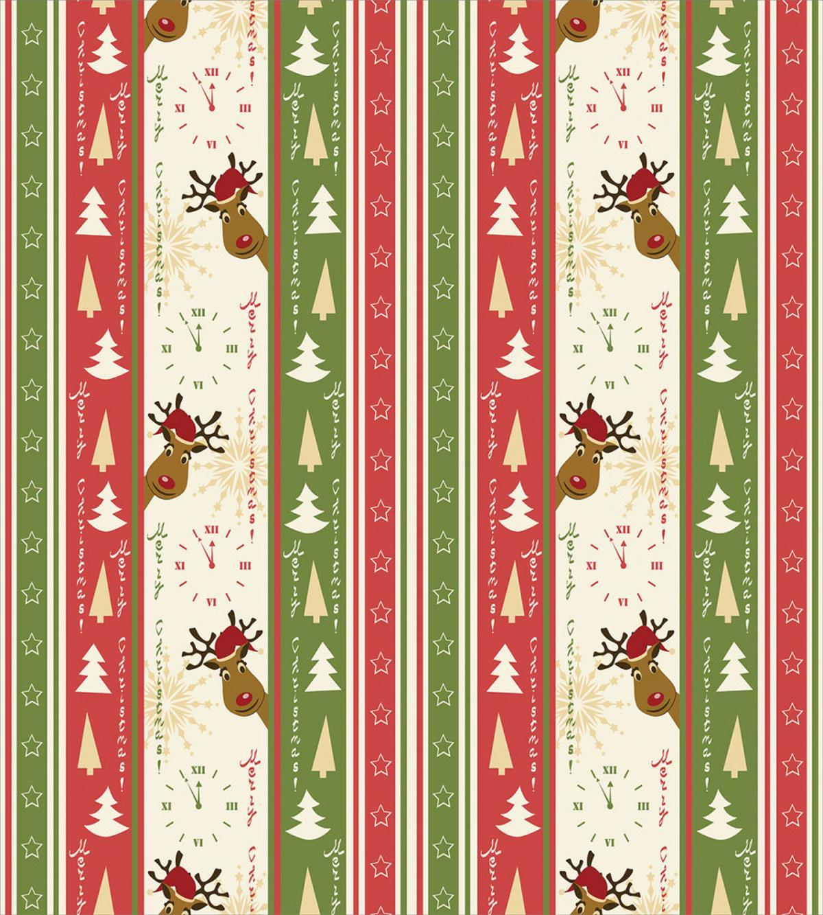 Deer Pines Borders — Pattern