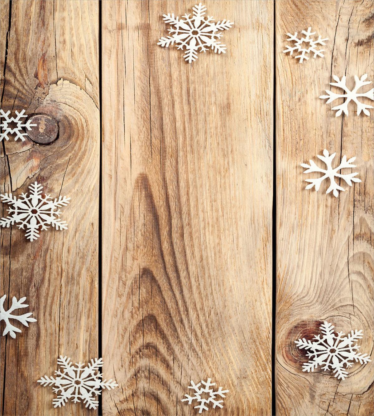 Wood Plank Snowflakes — Pattern