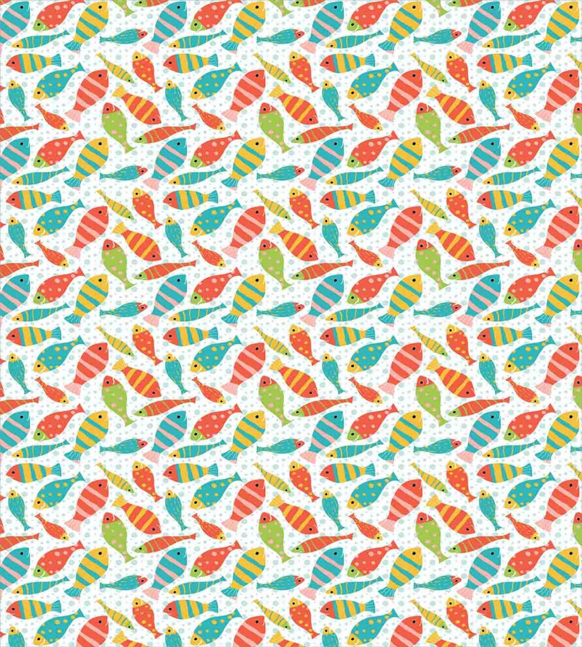 Colorful Fish Sea Bubbles — Pattern