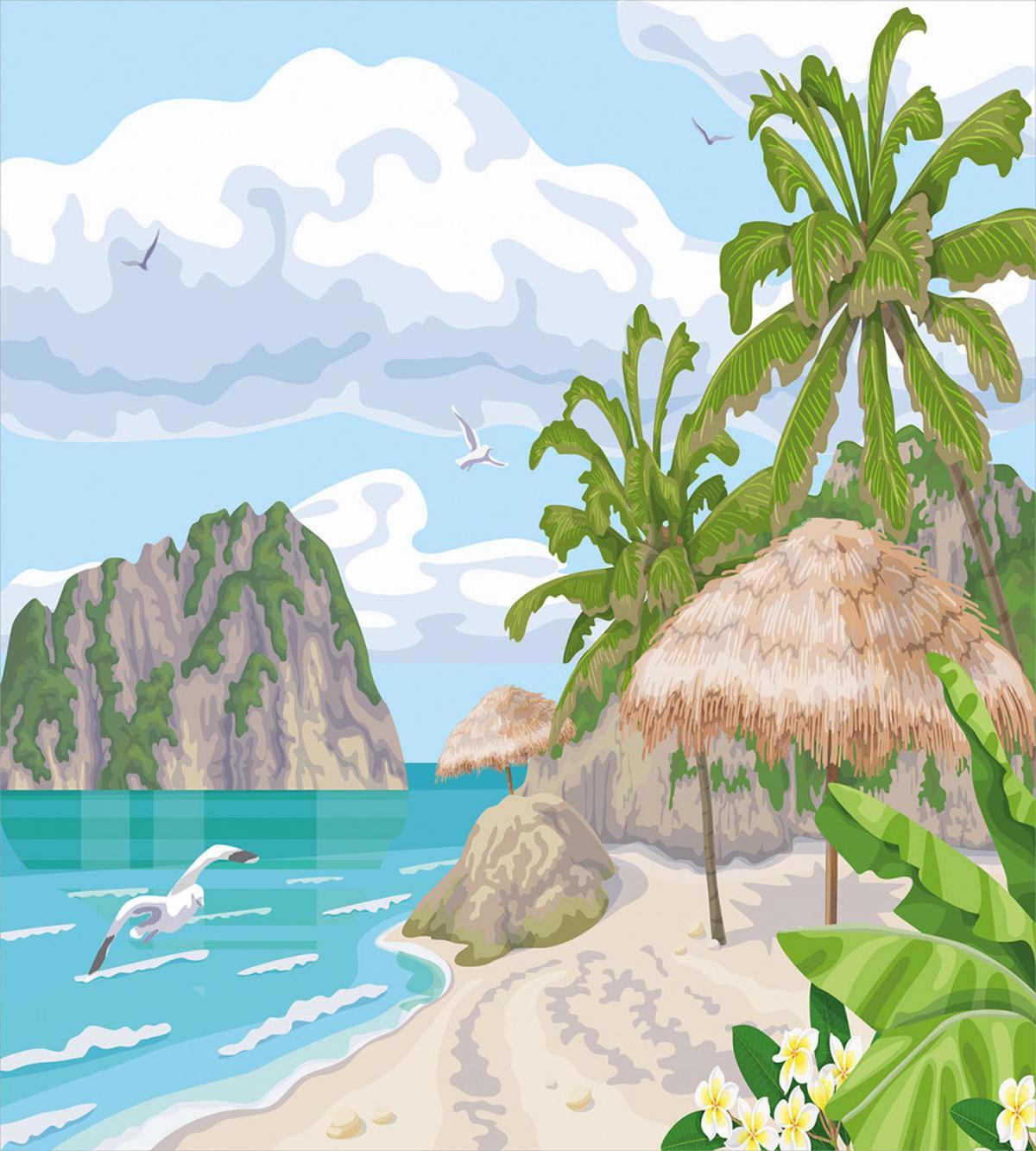 Tropic Seaside View — Pattern