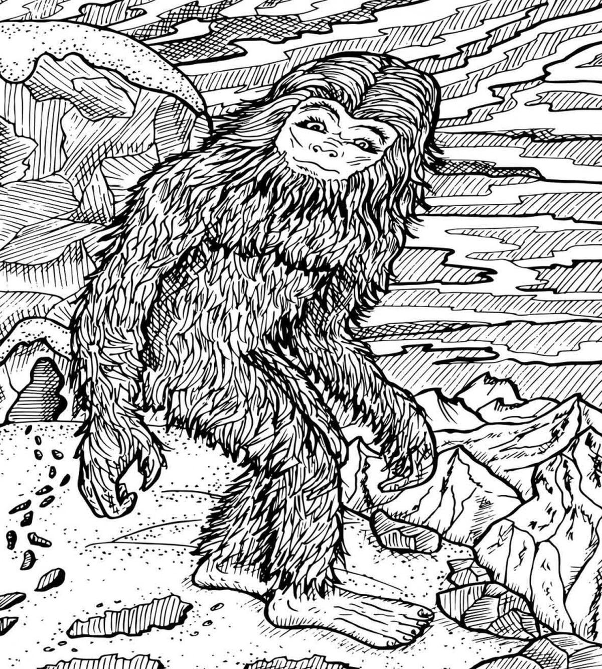 Mythical Yeti Creature — Pattern