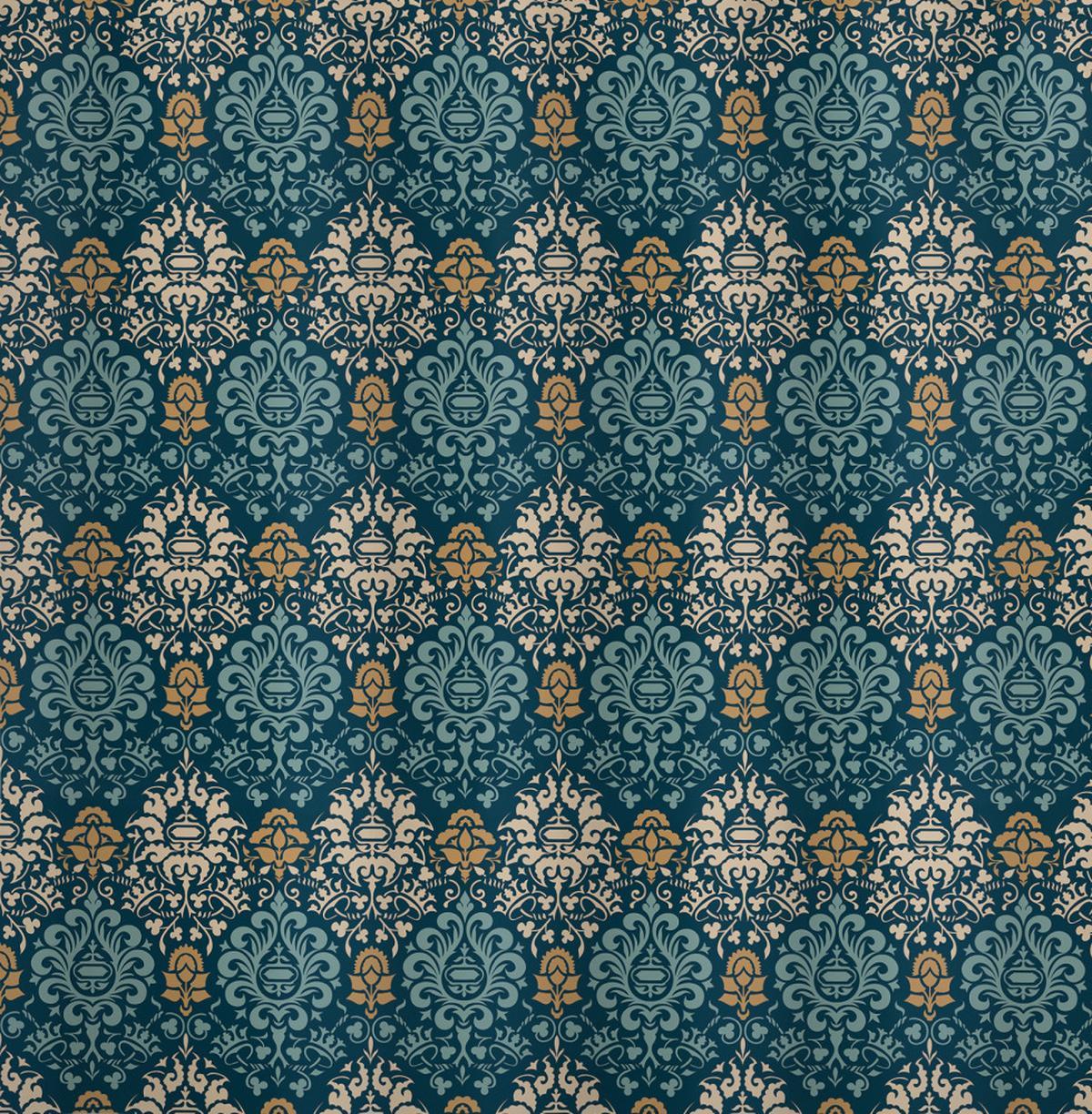 Floral Classic Rococo Motifs — Pattern