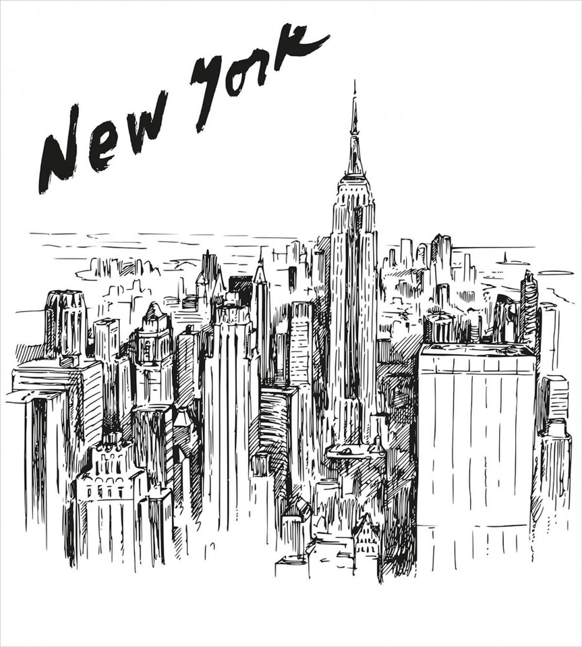 Vintage Hand Drawn City — Pattern