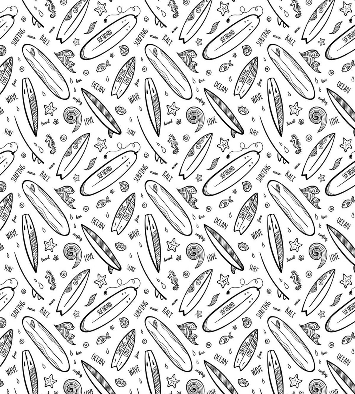 Monochrome Coastal — Pattern