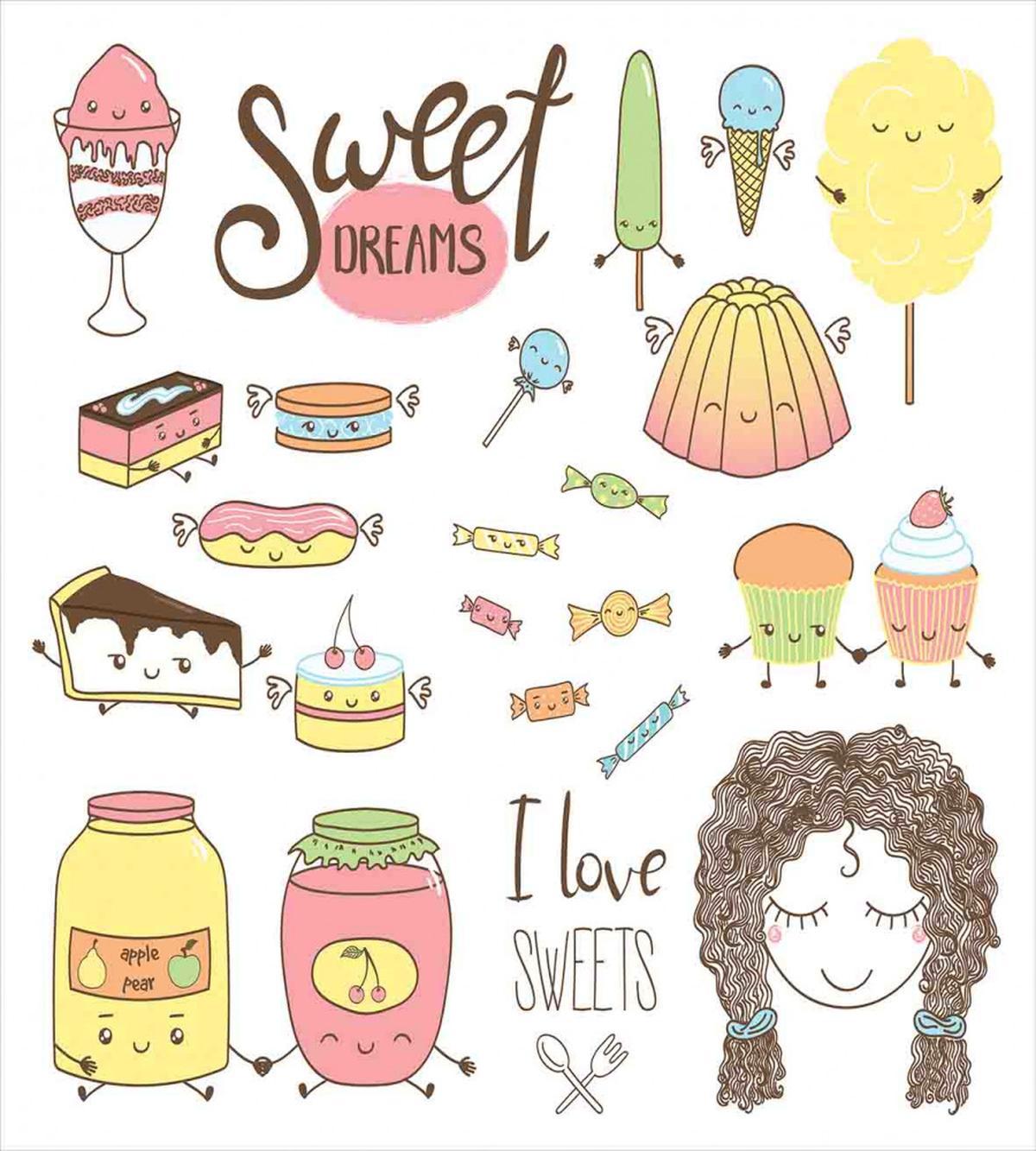 Girl with Sweets — Pattern