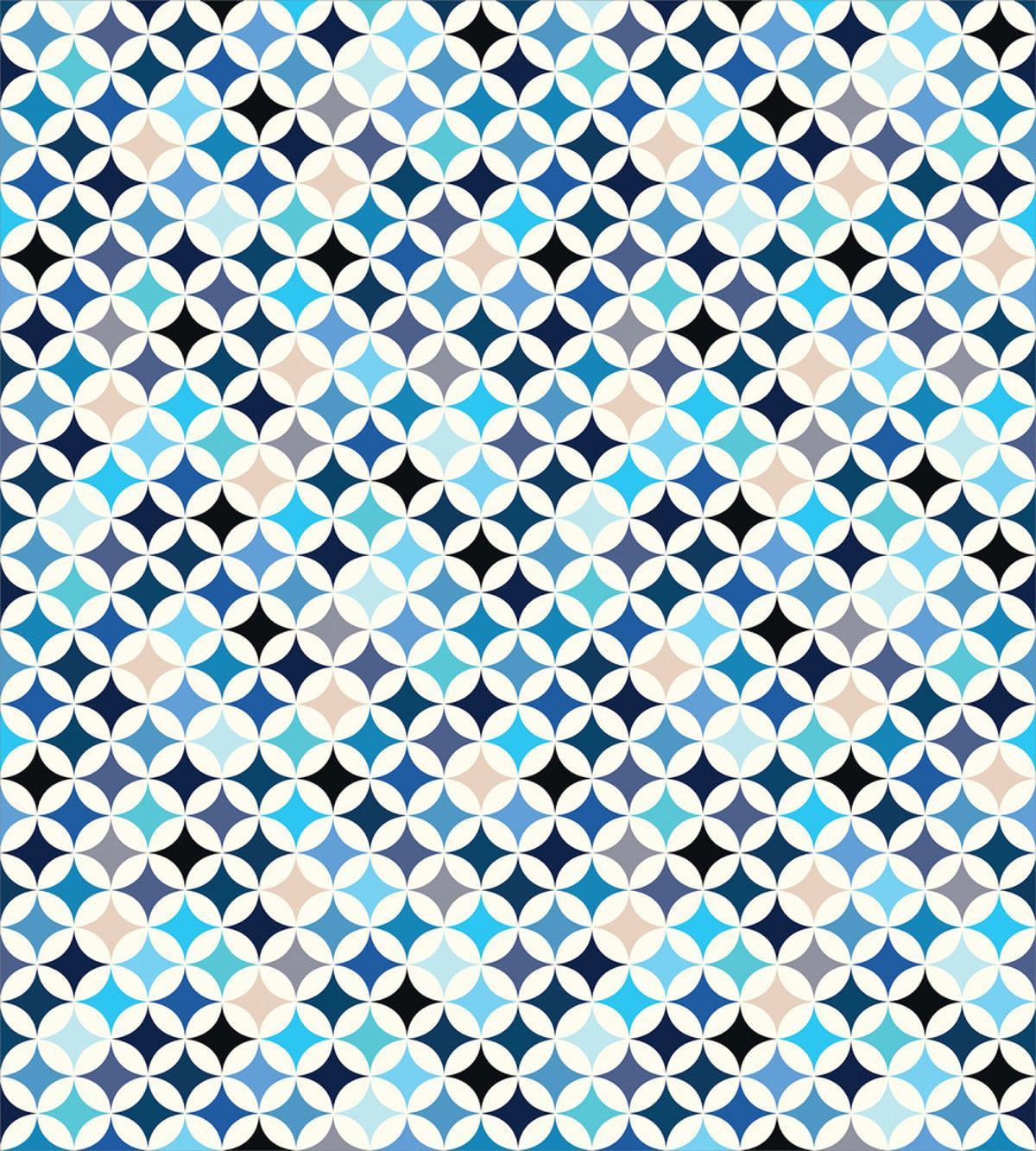Modern Blue Circles — Pattern