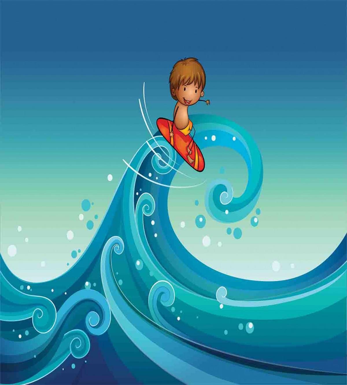 Surfing Baby Waves — Pattern