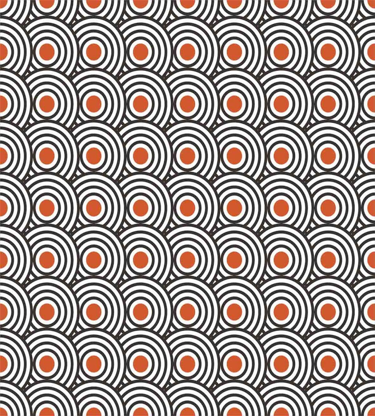 Abstract Retro Spirals — Pattern