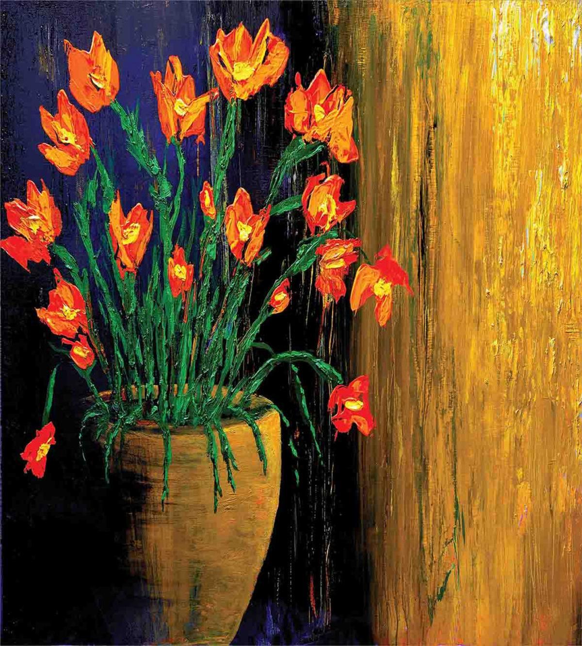 Botanical Vase Illustration — Pattern