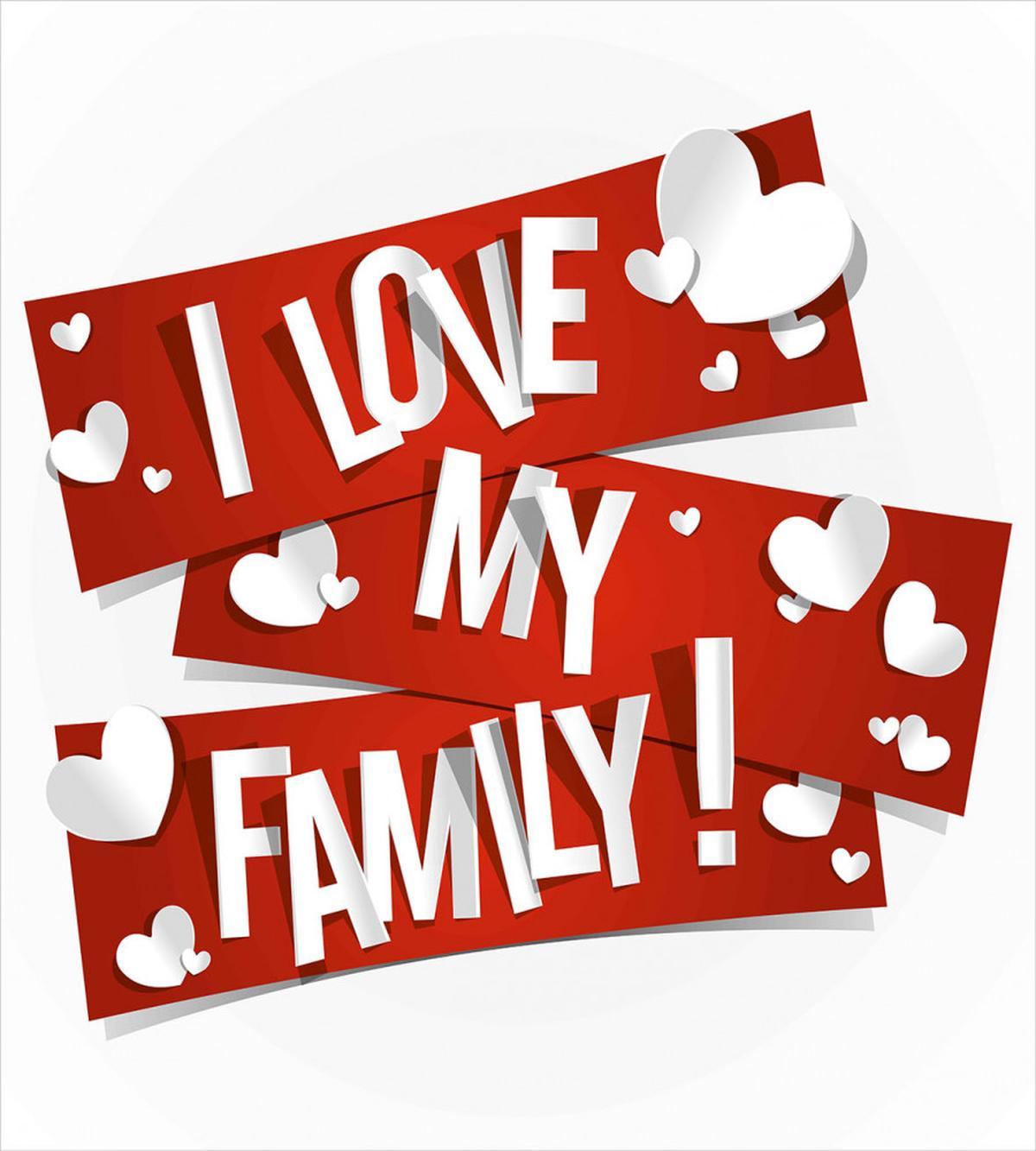 Family Love Heart — Pattern