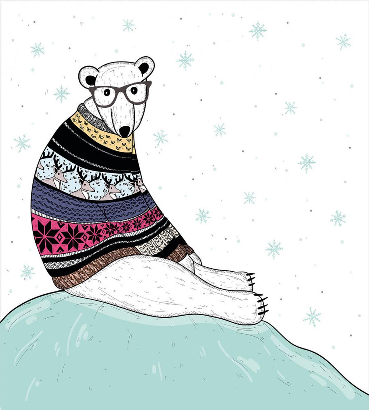 Hipster Sweater Christmas — Pattern