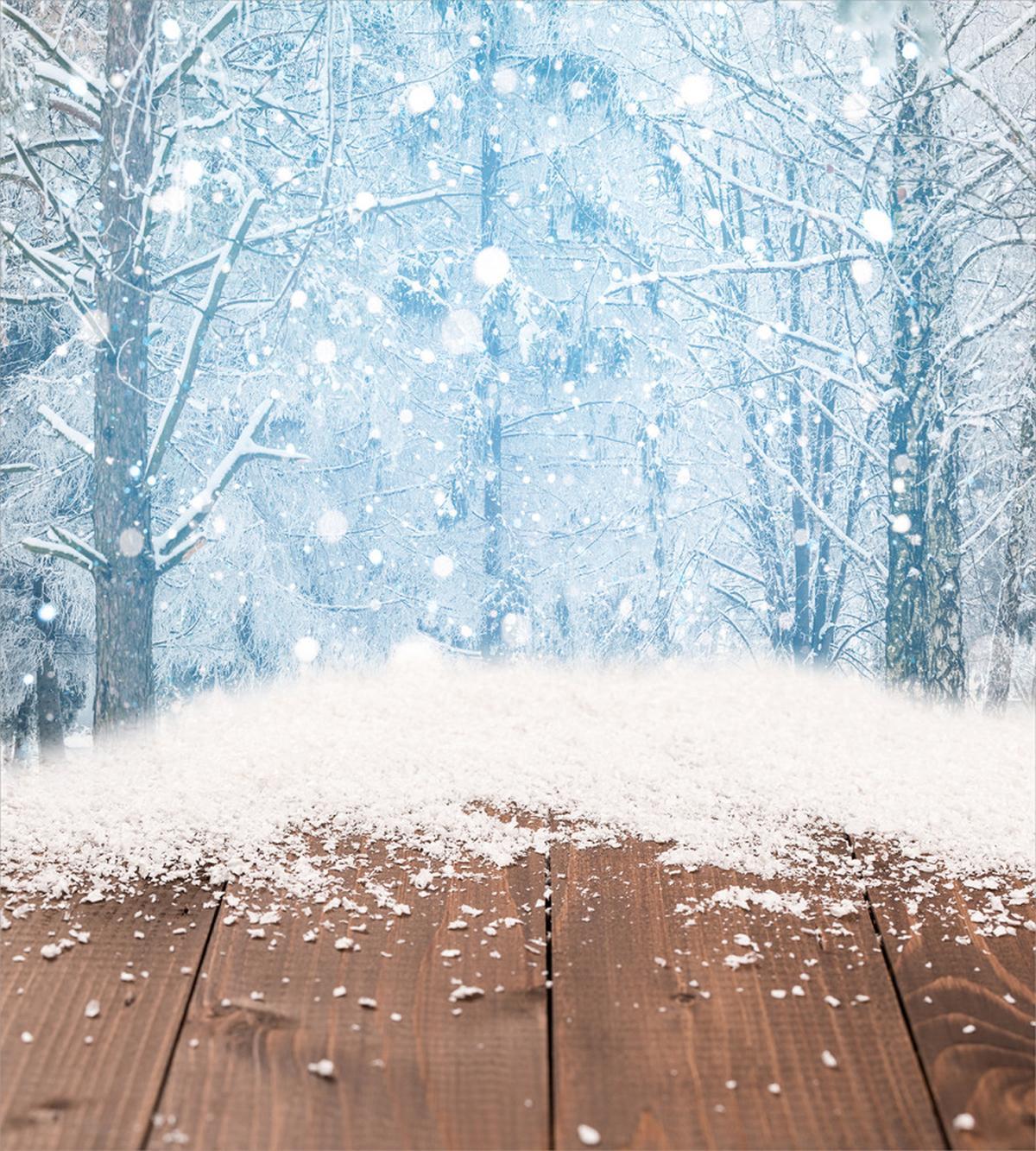 Blizzard Scene Outdoors — Pattern
