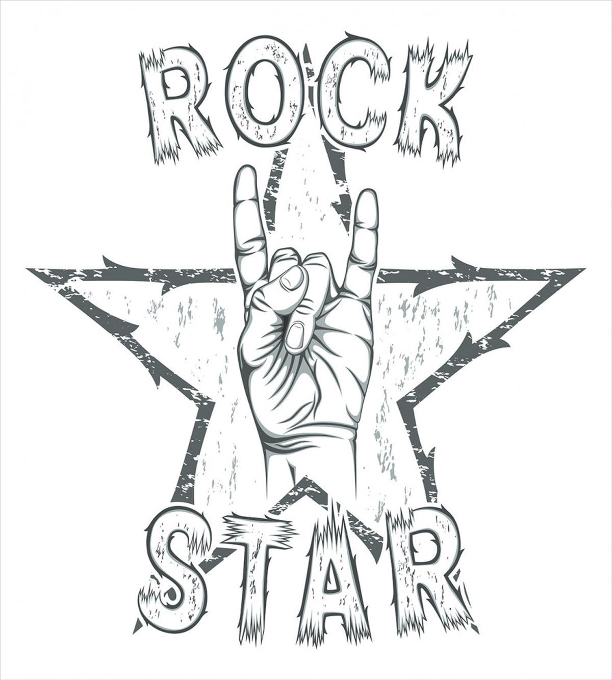 Rock Star Gesture — Pattern