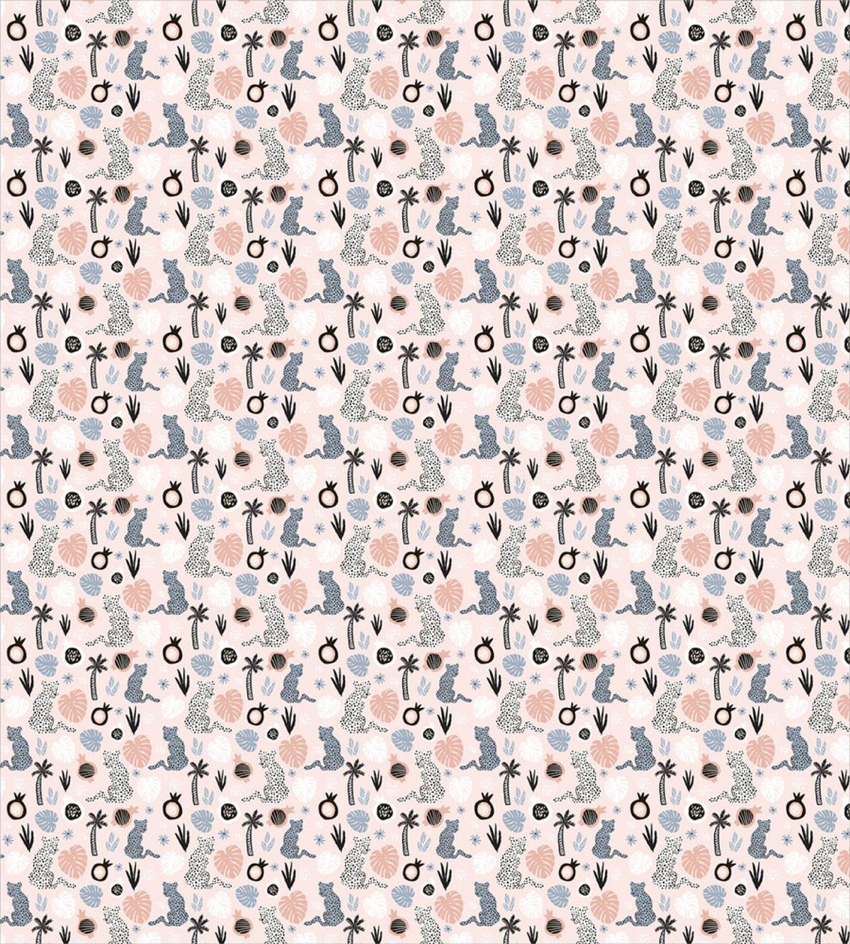 Leopards Pomegranate Palms — Pattern