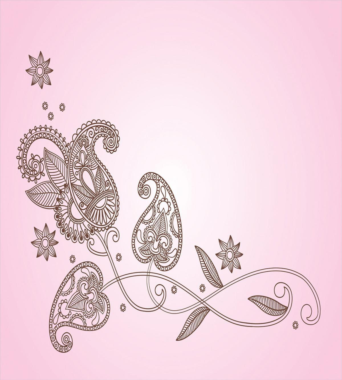 Patterned Leaf Motif Art — Pattern