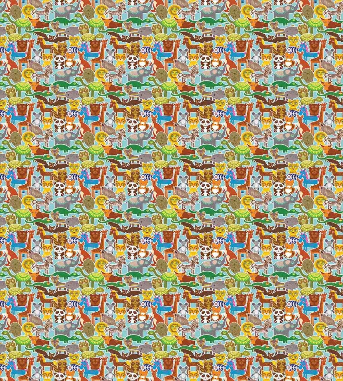 Kids Cartoon Wildlife — Pattern