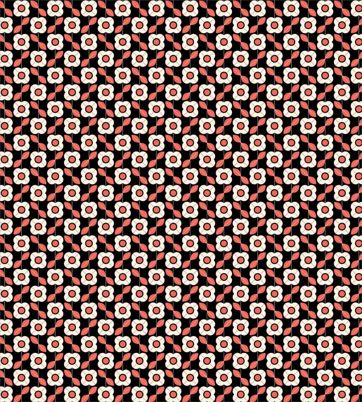 Pastel Blooms and Leaves — Pattern