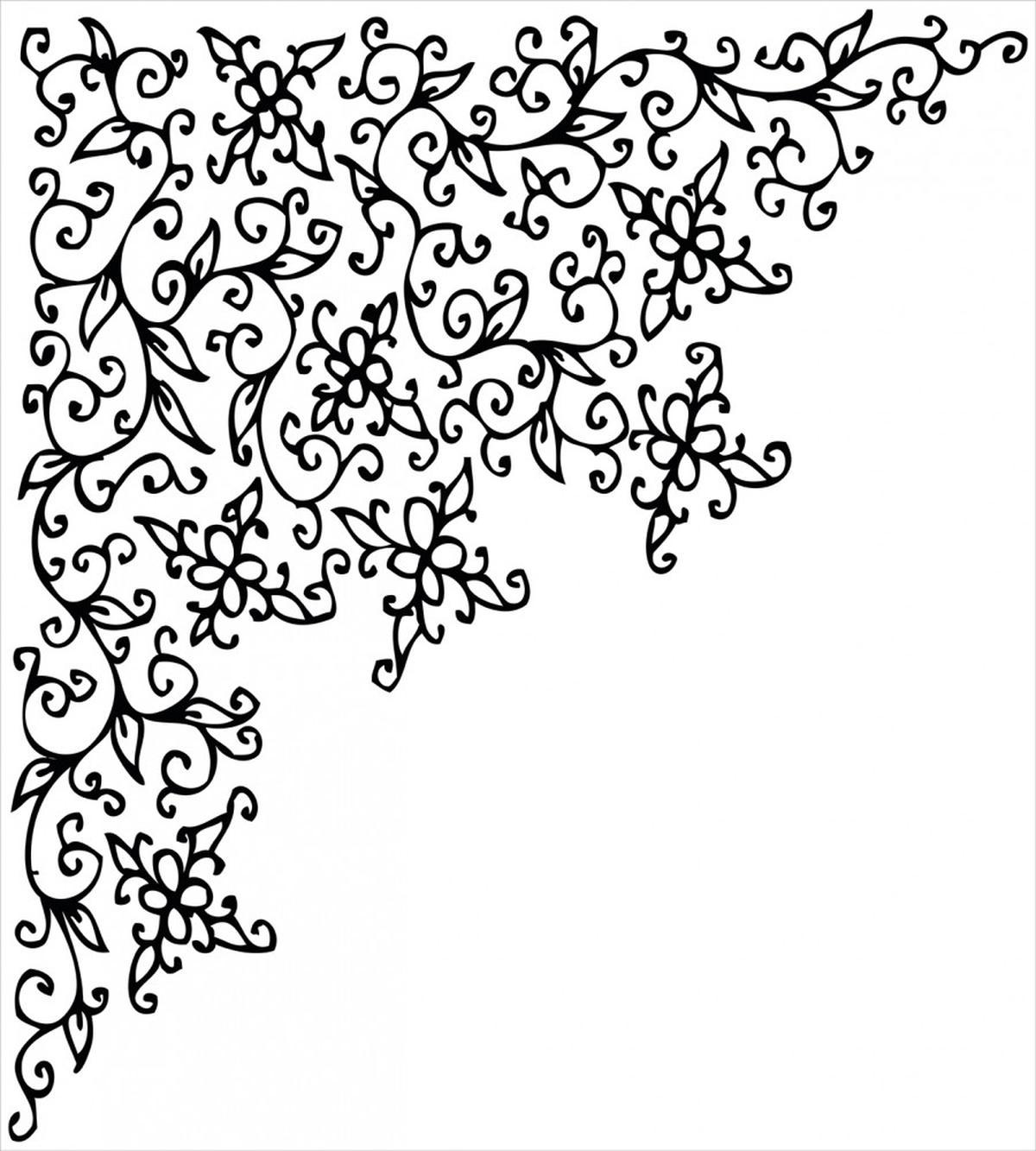 Floral Vignette Design — Pattern