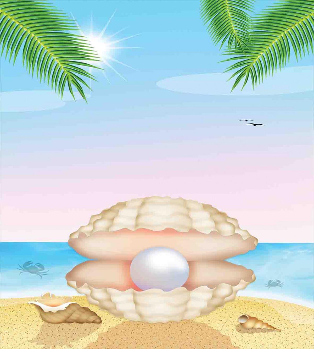 Shell on Sandy Beach — Pattern