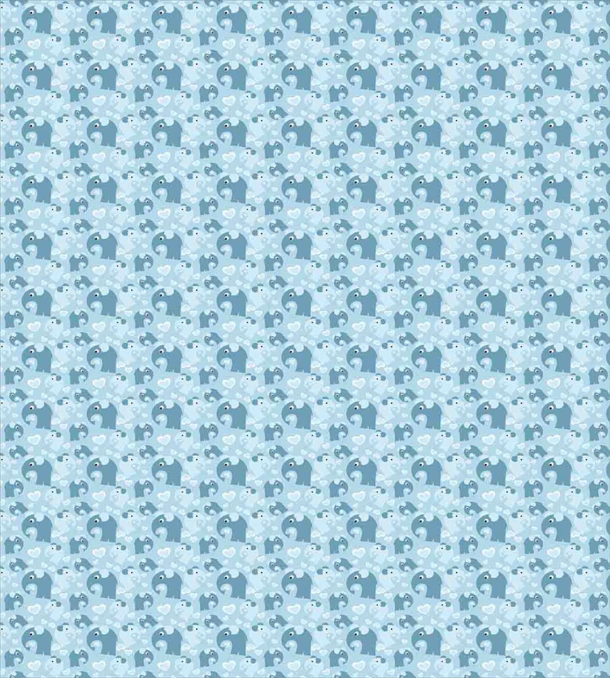 Elephants Lines Hearts — Pattern