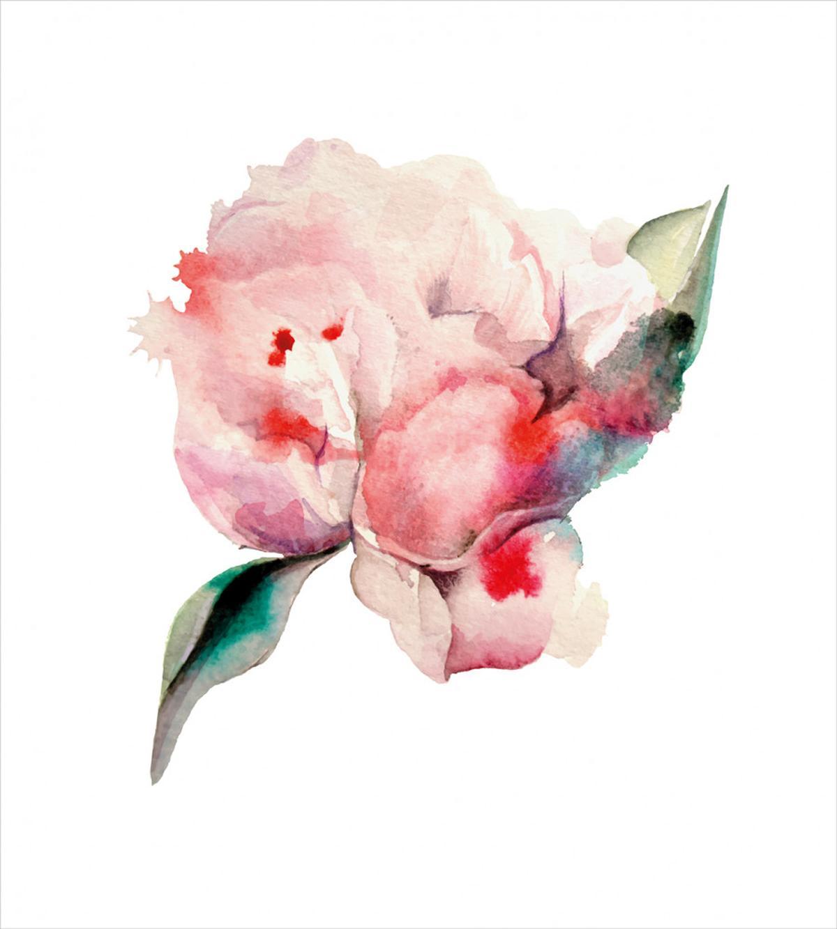 Watercolor Penoies Nature — Pattern