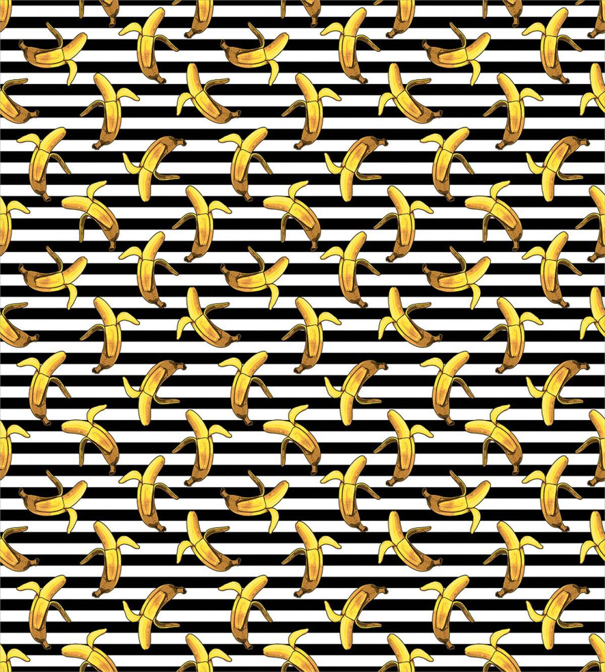 Stripes Tropical Bananas — Pattern