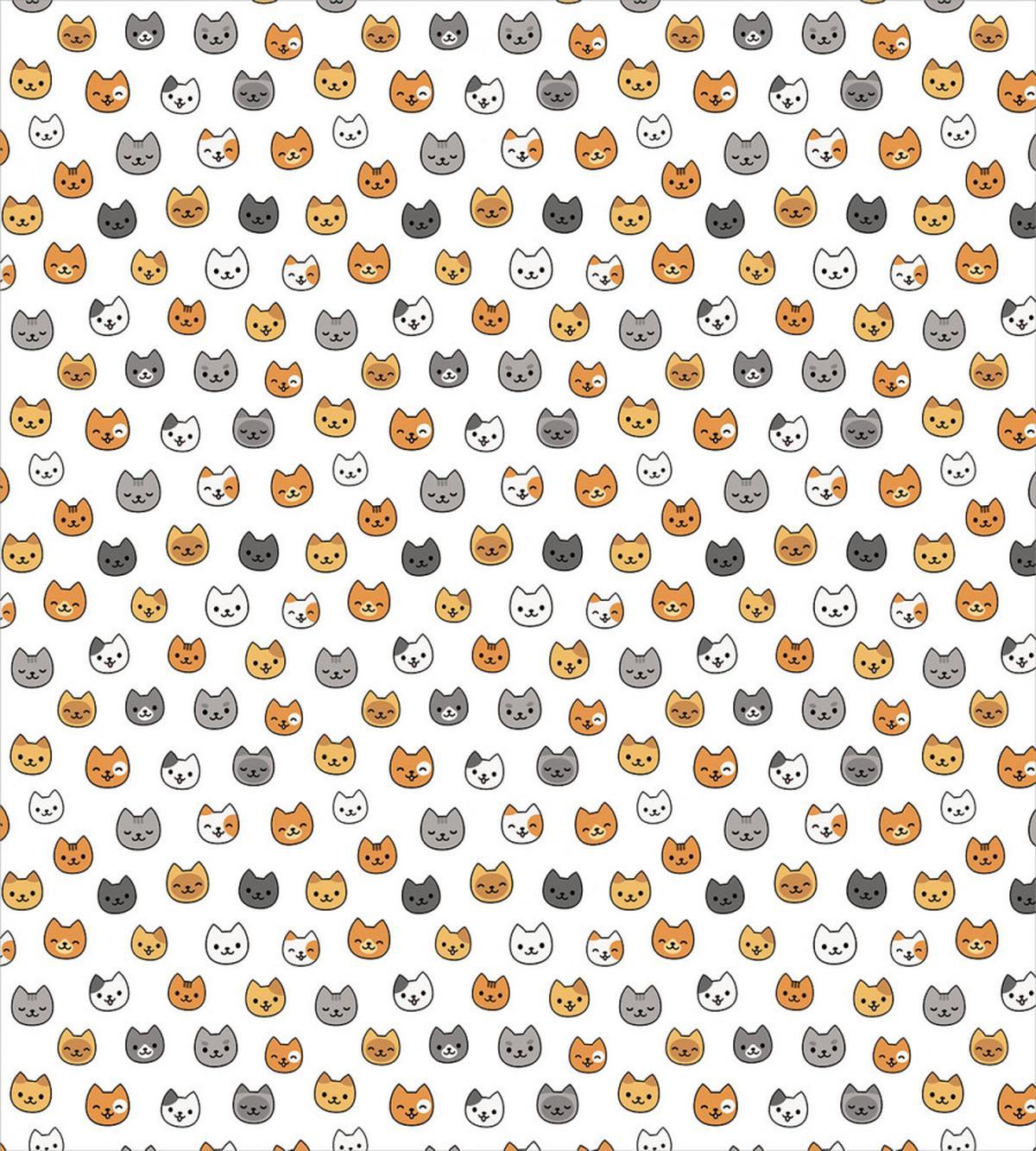 Happy Cartoon Cats — Pattern