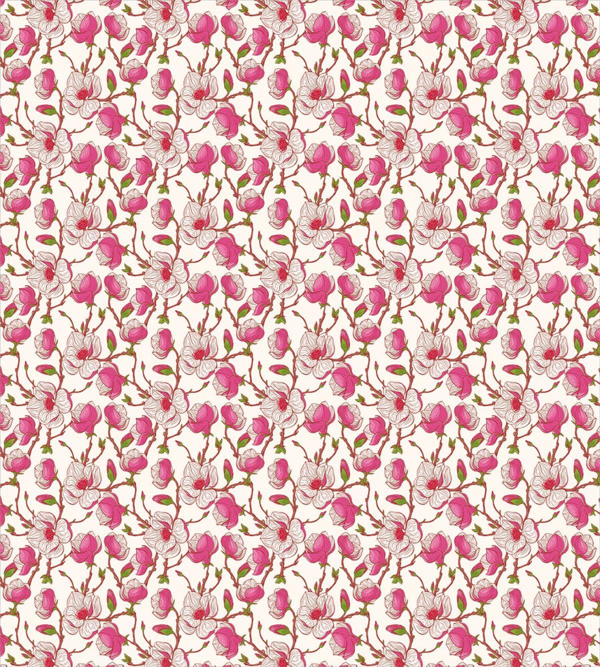Pink Magnolia Garden — Pattern