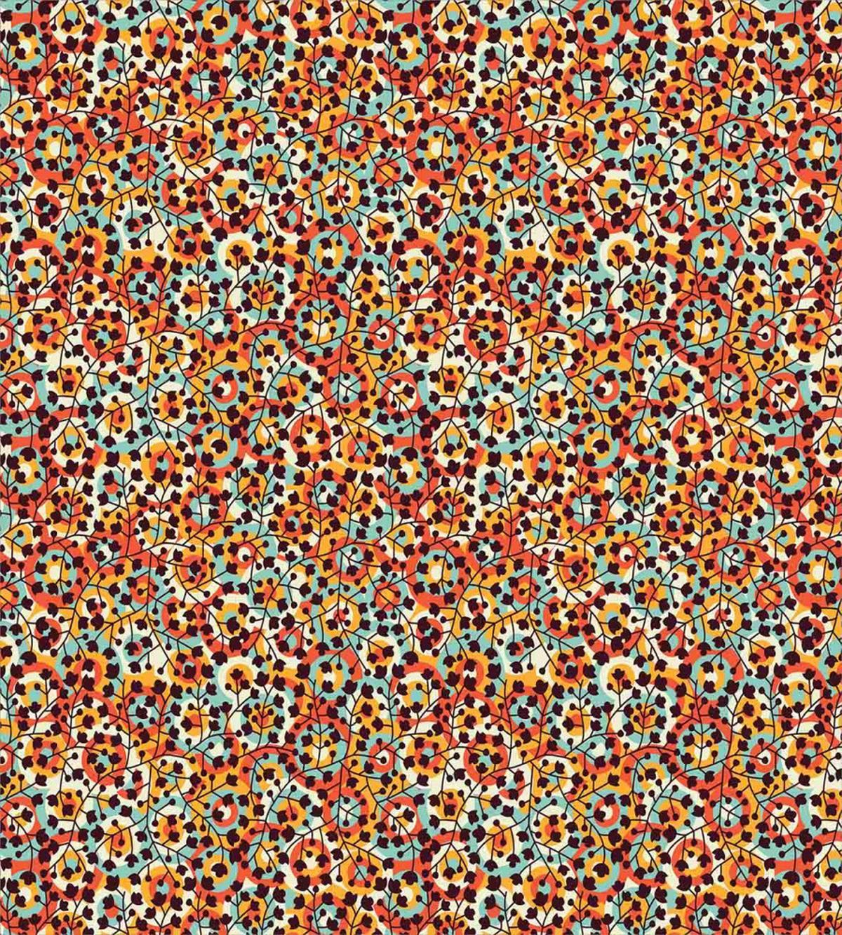 Nature Scroll Circles — Pattern