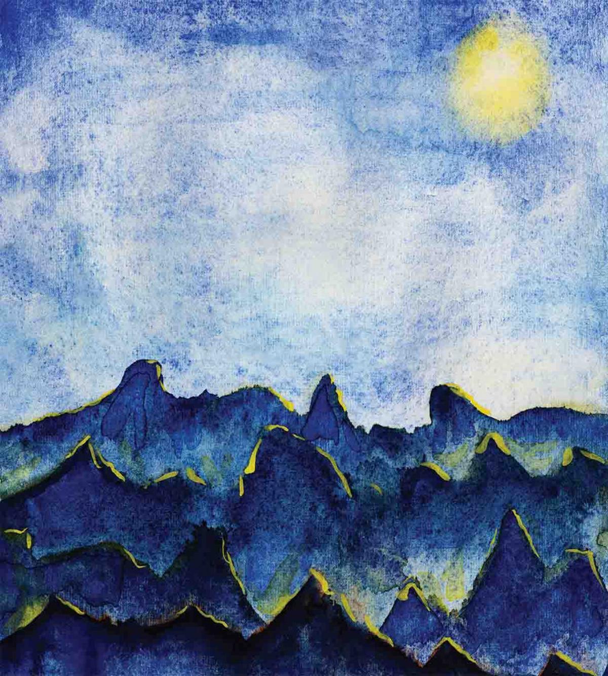 Hills Fairy Cloud Sky — Pattern