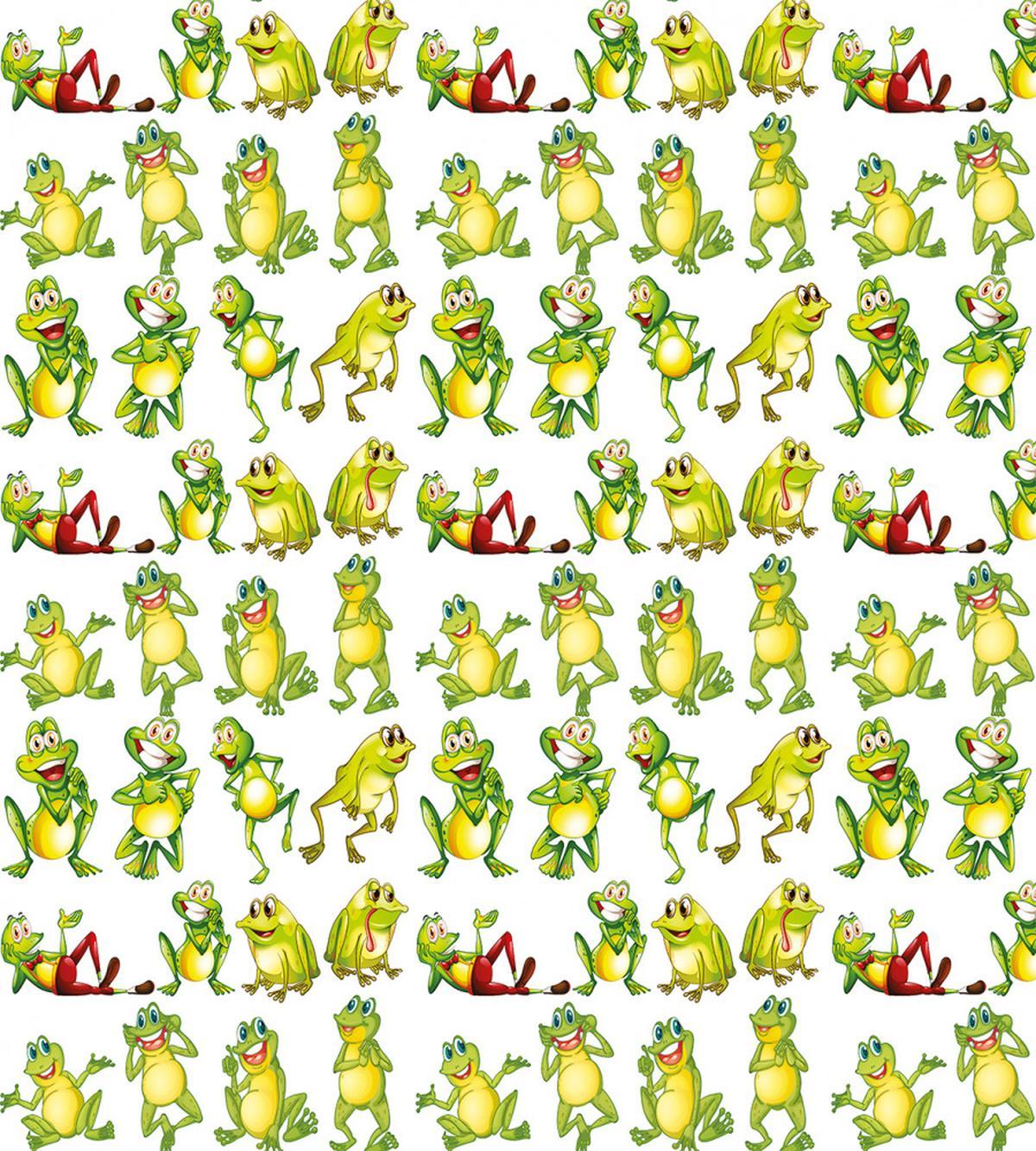 Frogs Different Poses — Pattern