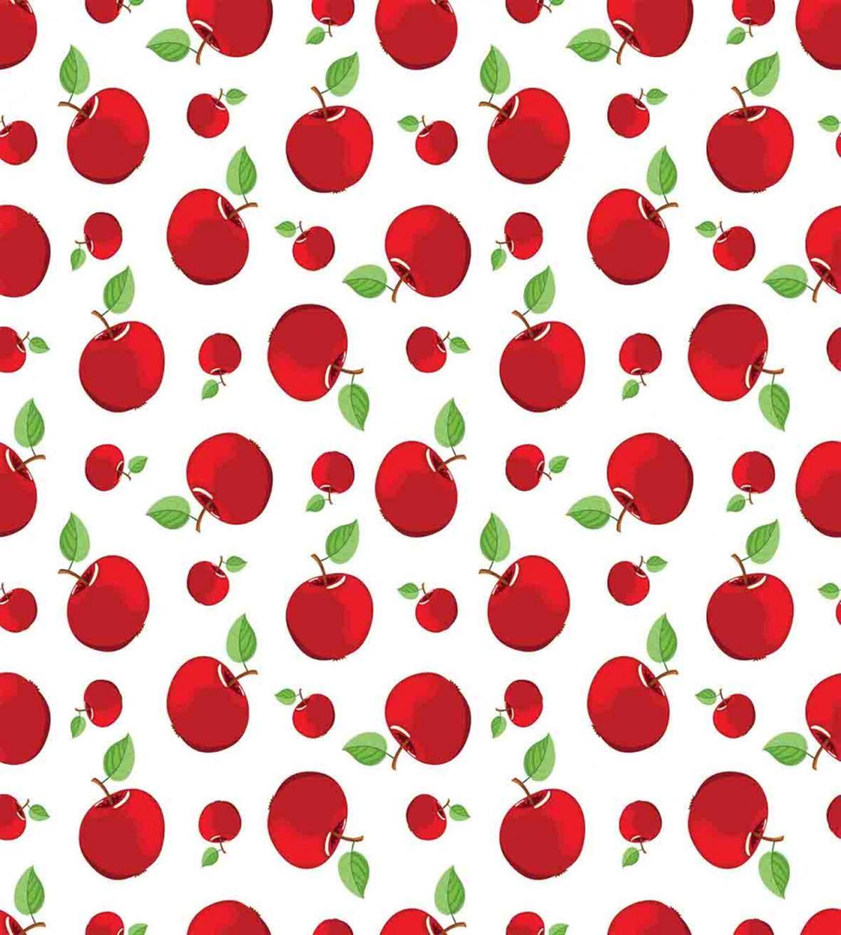 Vivid Cartoon Red Fruit — Pattern