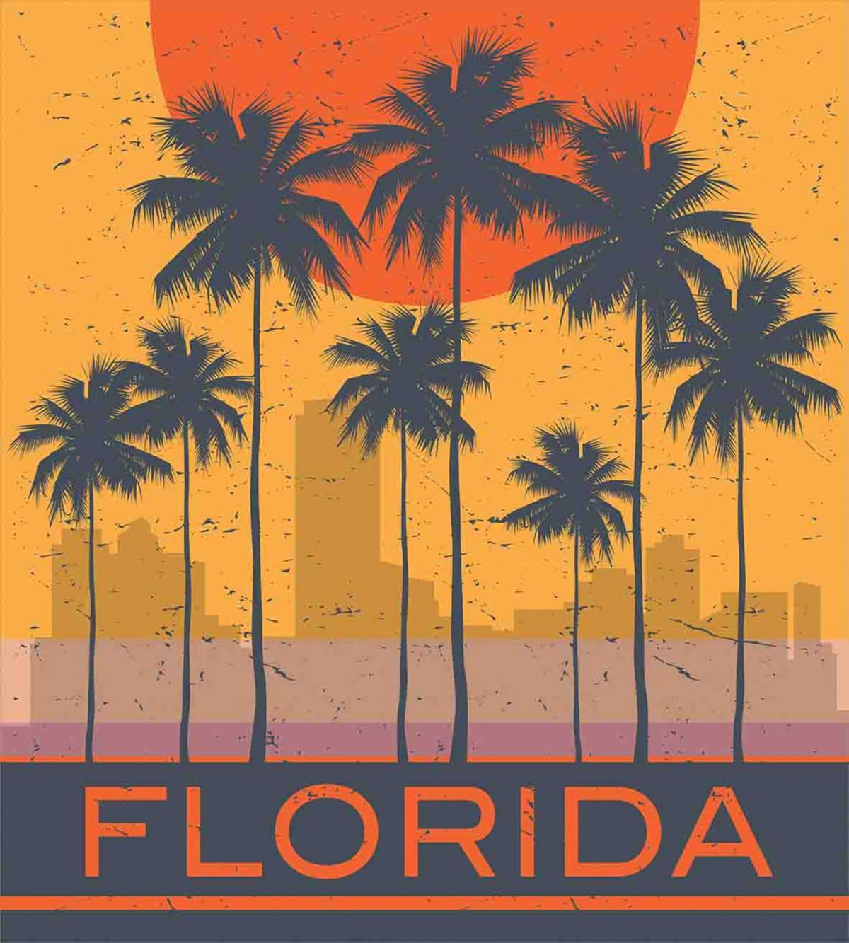 Florida Coast Grunge — Pattern