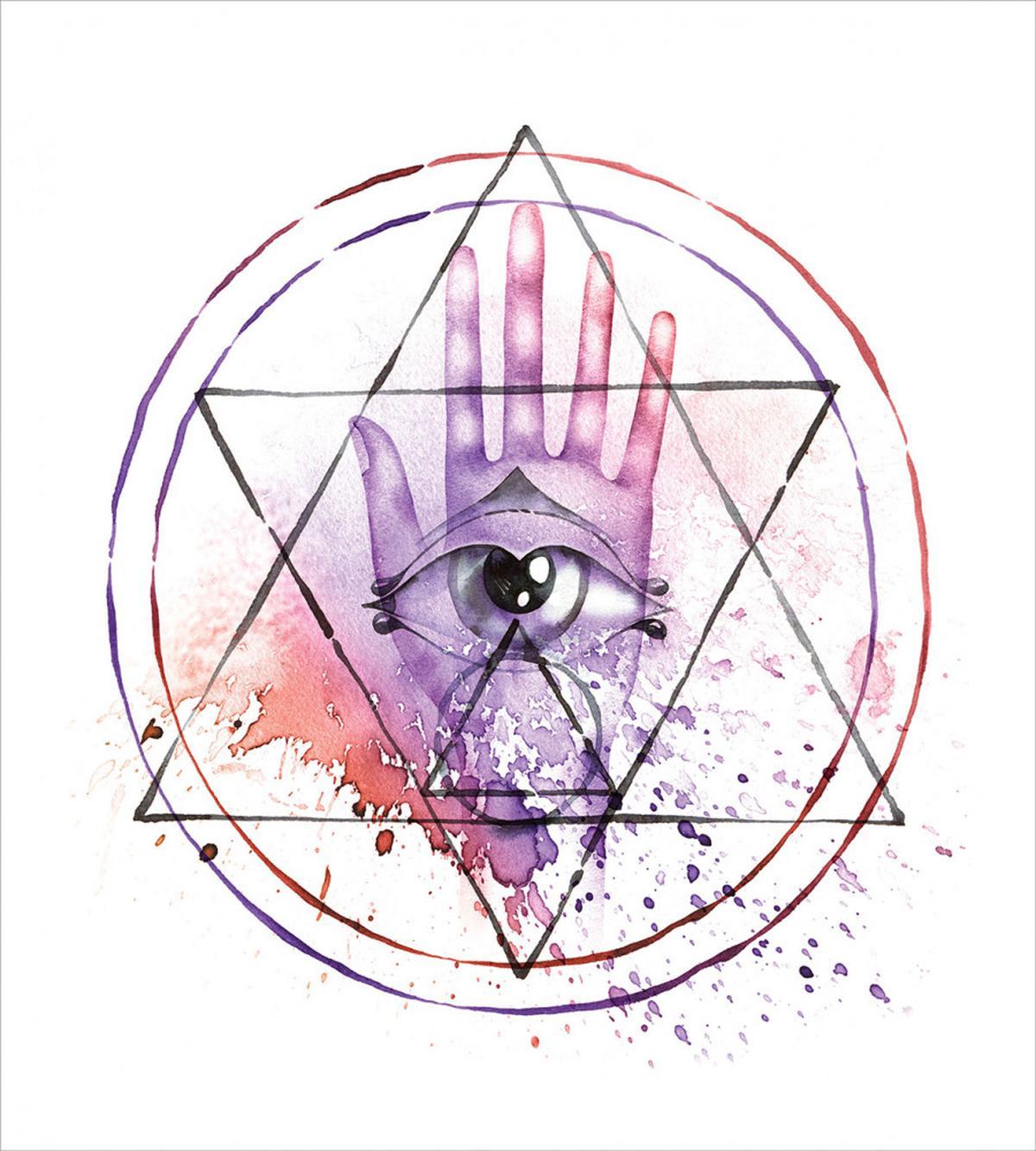 Watercolor All Seeing Eye — Pattern