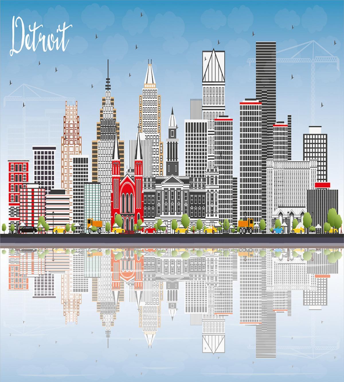 Cityscape Skyscrapers — Pattern