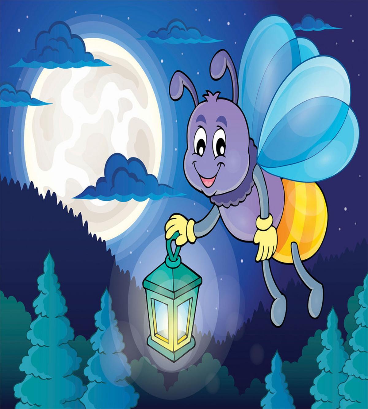 Cartoon Style Insect — Pattern