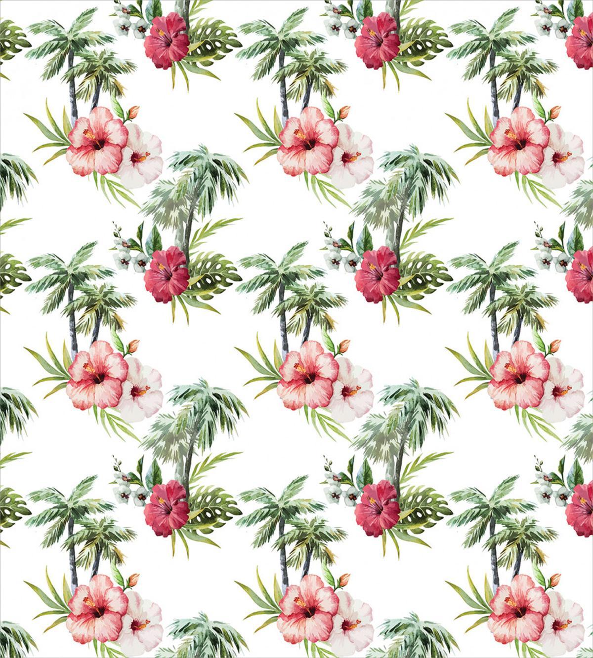 Palm Trees Hibiscus — Pattern