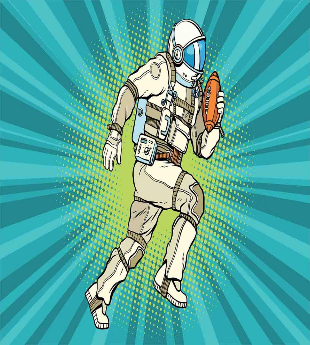 Astronaut Athlete Sports — Pattern
