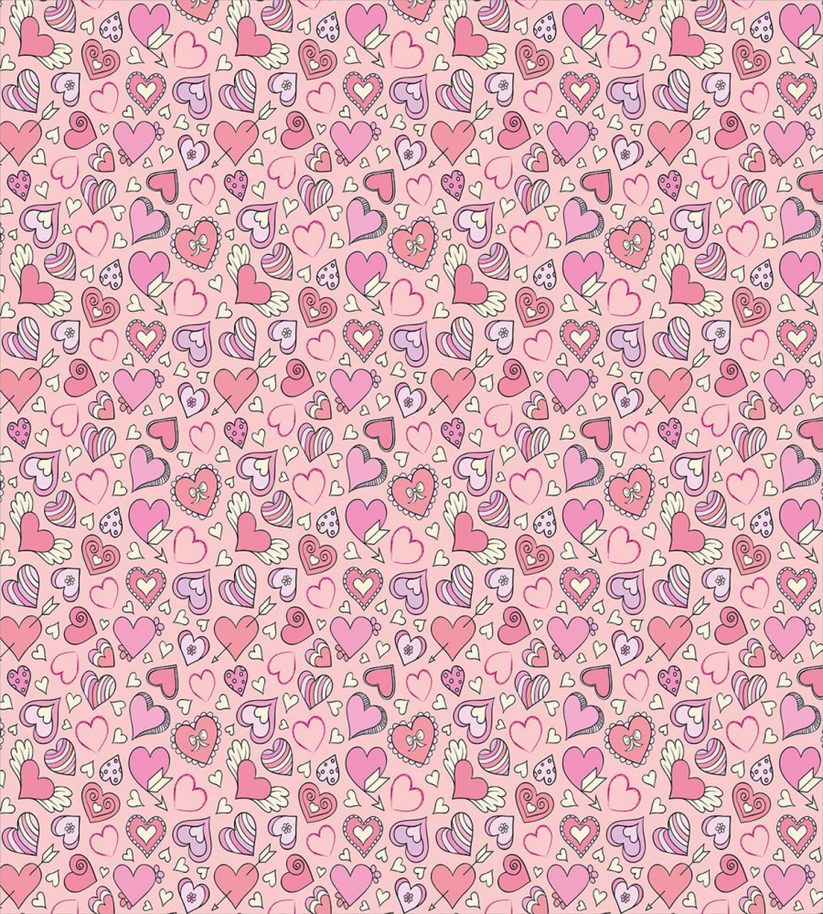 Romantic Doodle Heart — Pattern