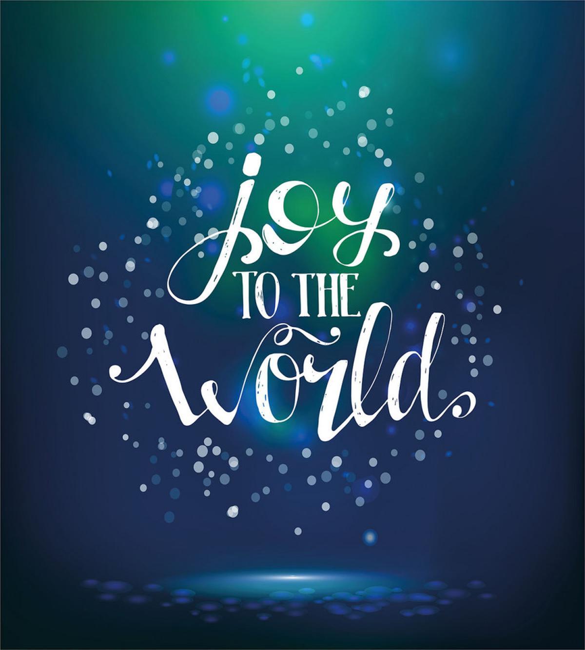 Calligraphy Joy to World — Pattern