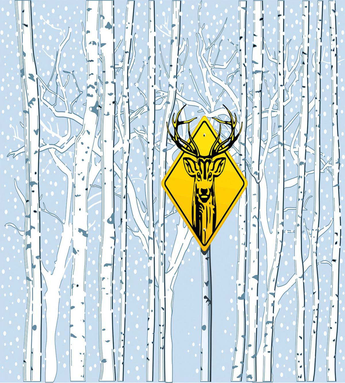 Attention Deer — Pattern