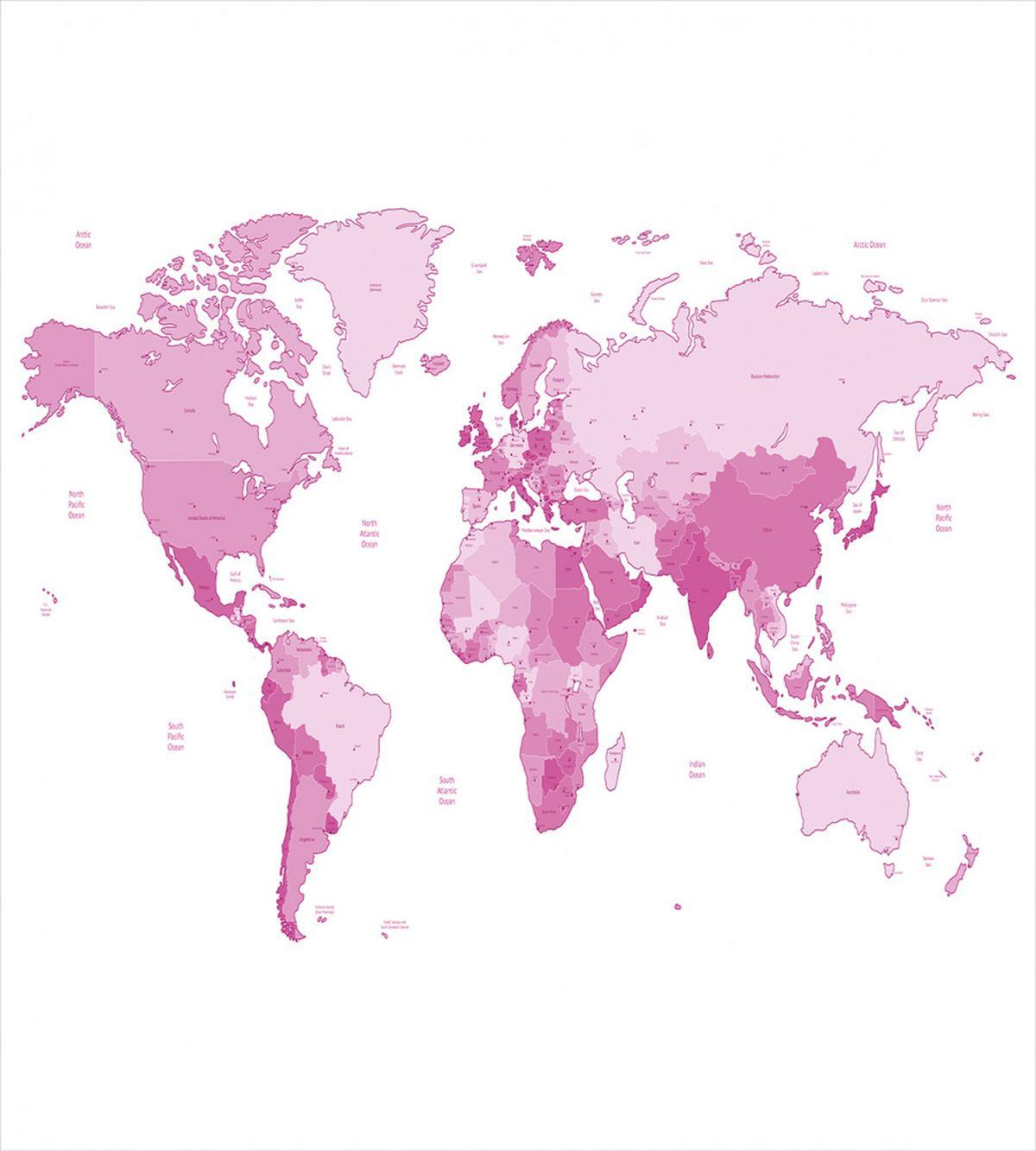 World Map Continents — Pattern