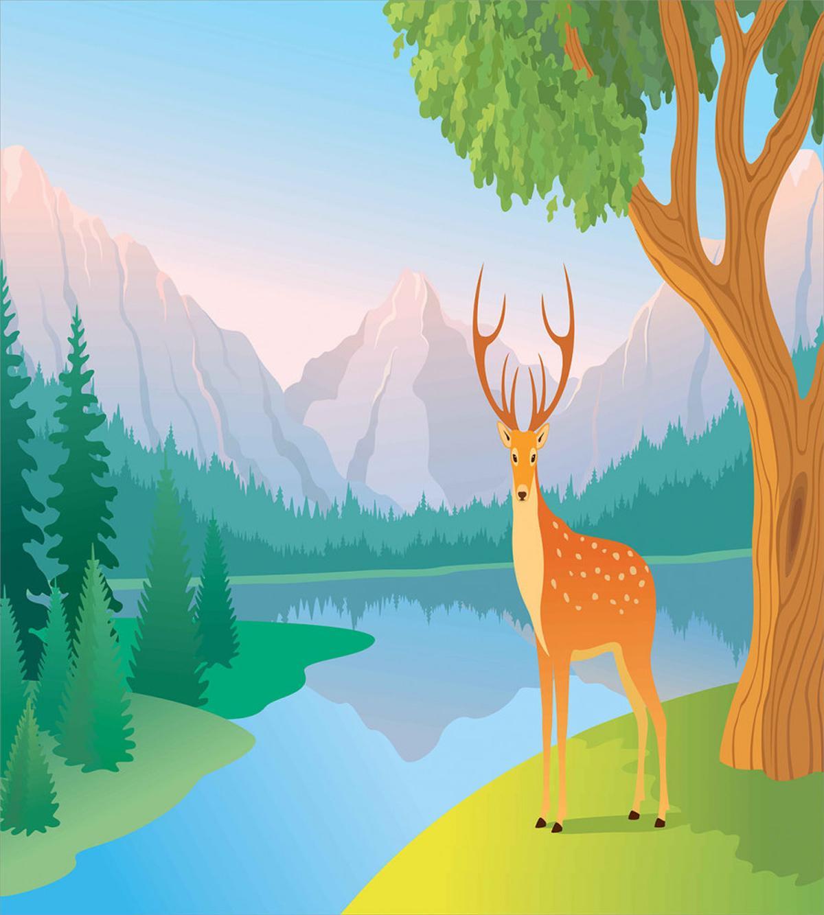 Deer Mountain Landscape — Pattern
