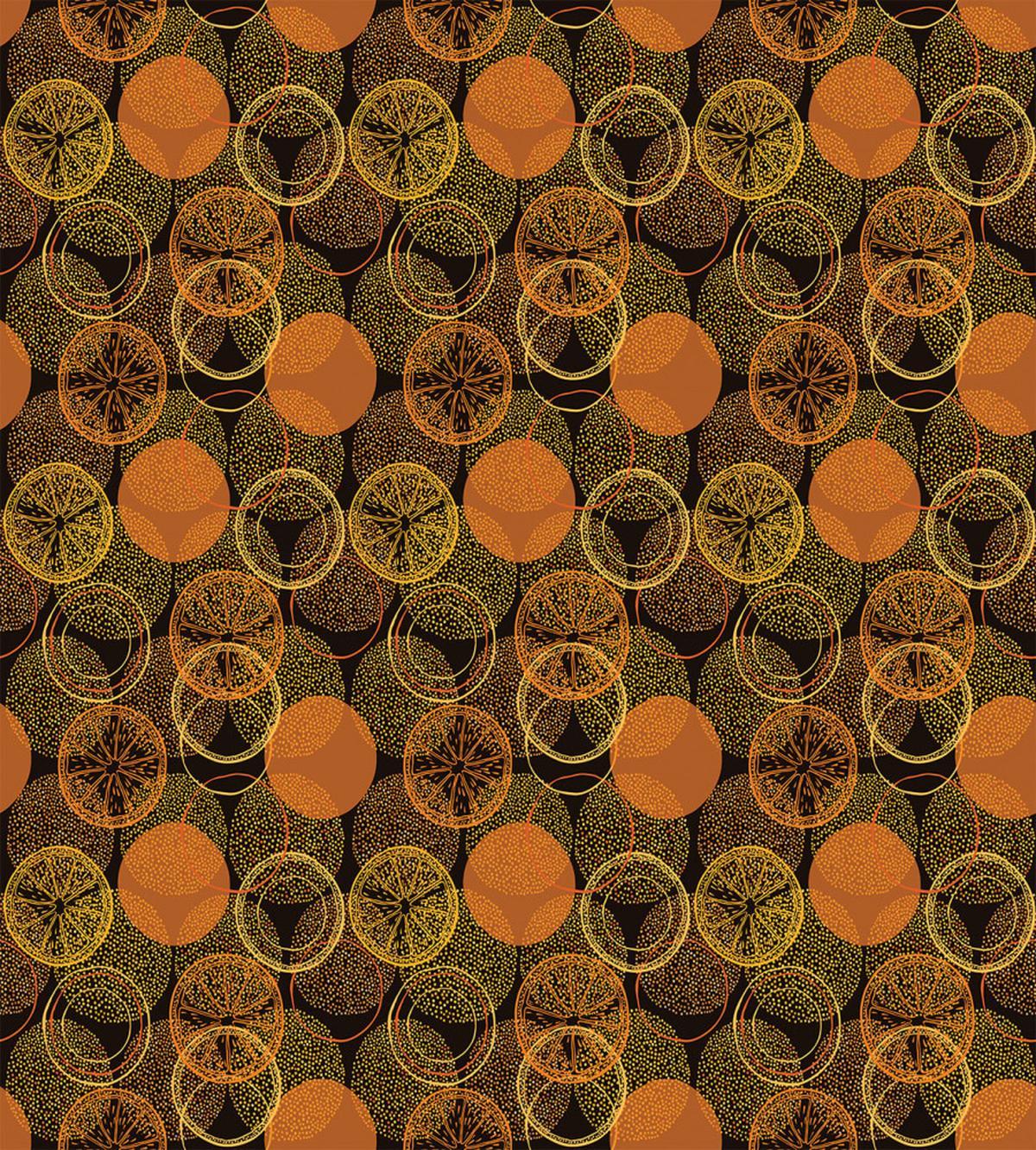 Dotwork Rounds and Citrus — Pattern