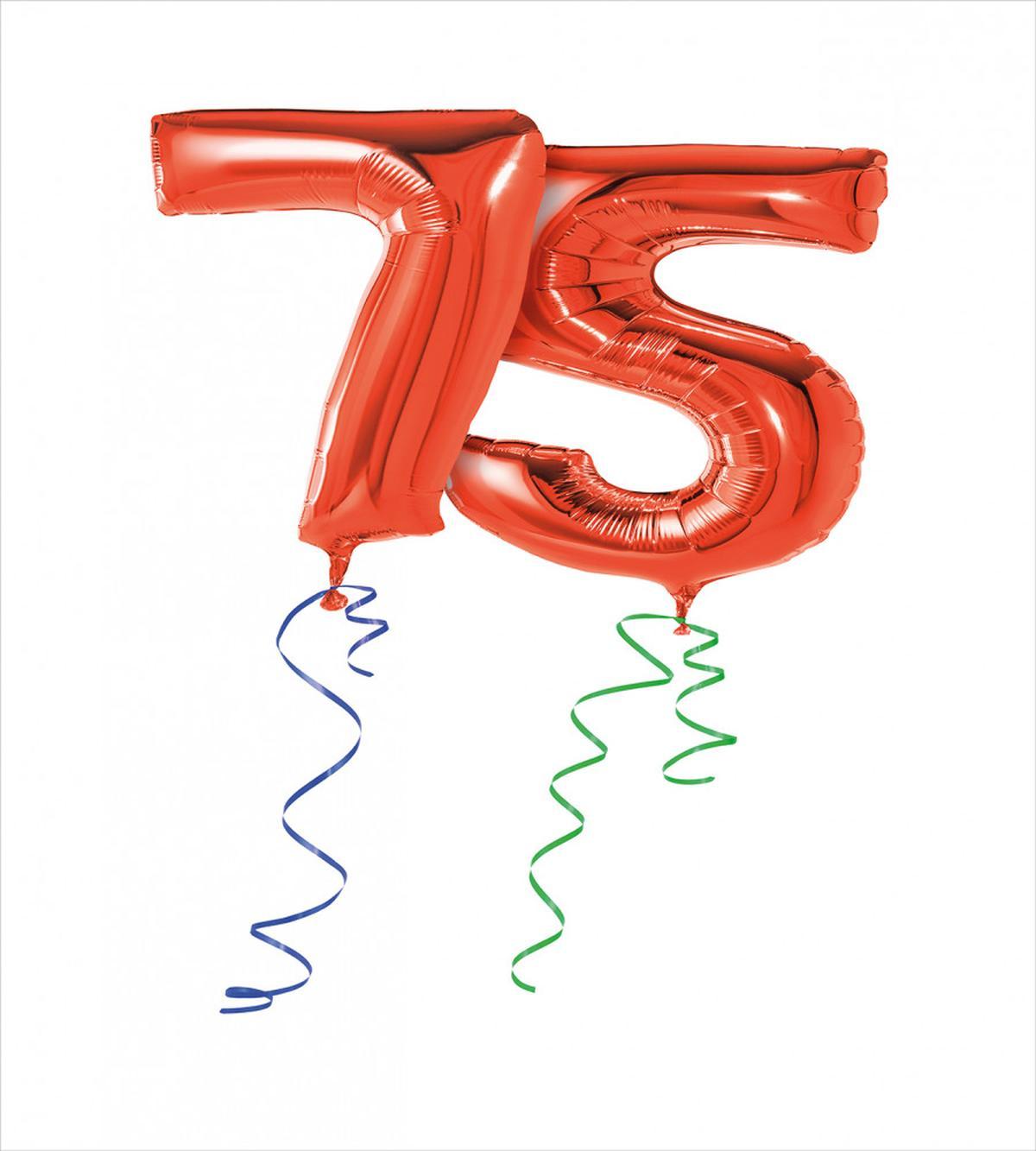 Red Number Balloons — Pattern