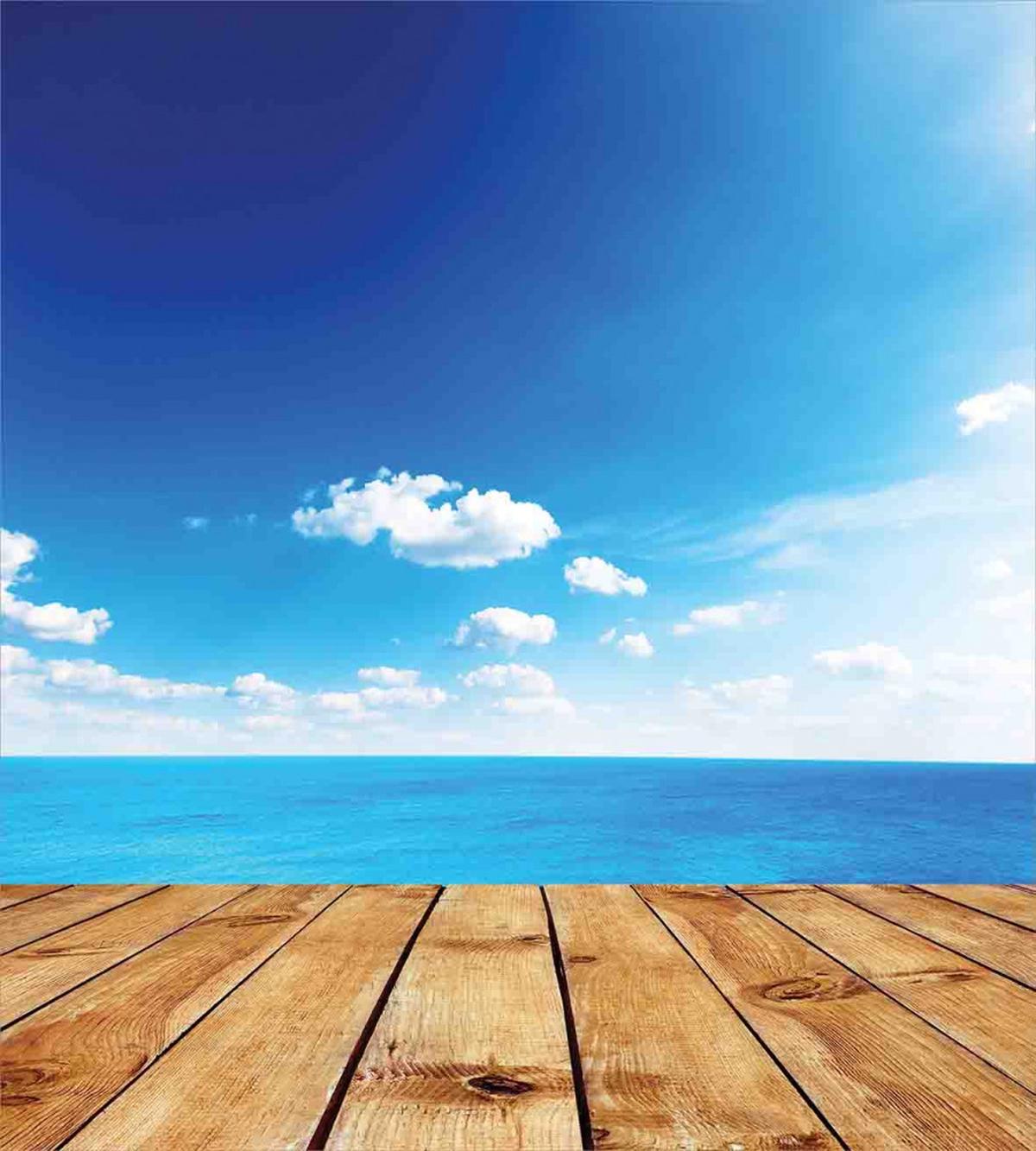 Seascape Cloudy Beach — Pattern