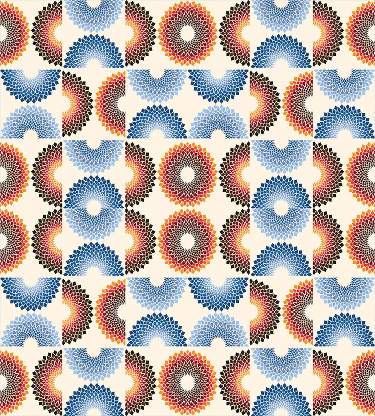 Checkered Floral Ethnic — Pattern