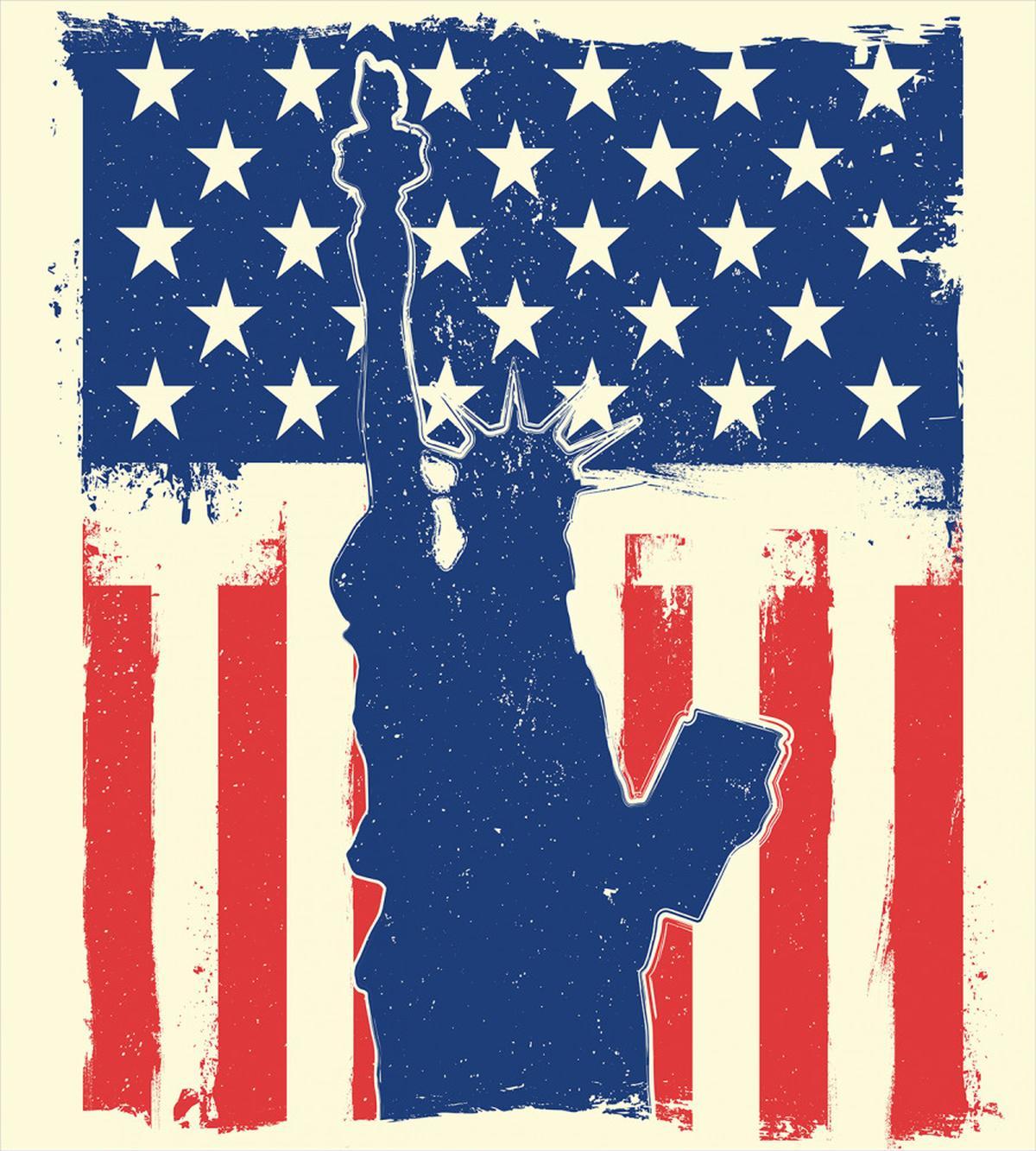 Grunge Flag Design — Pattern