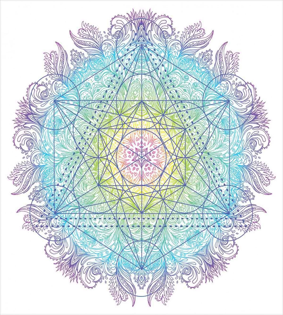 Metatron Cube on a Mandala — Pattern