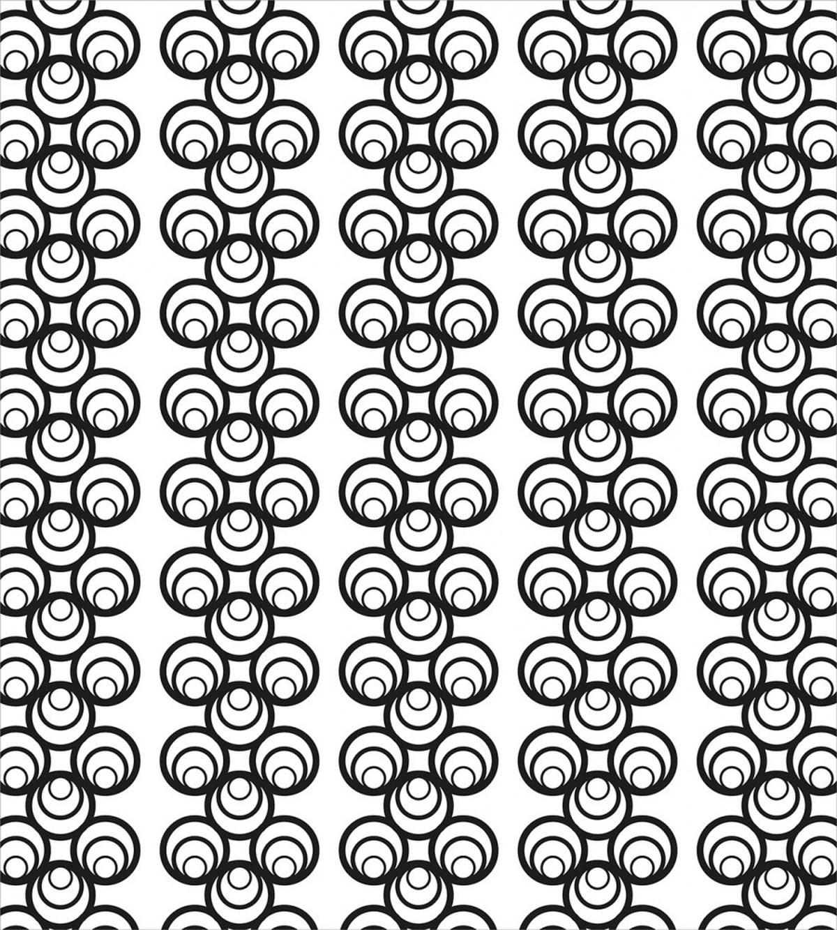Monotone Artwork Circles — Pattern